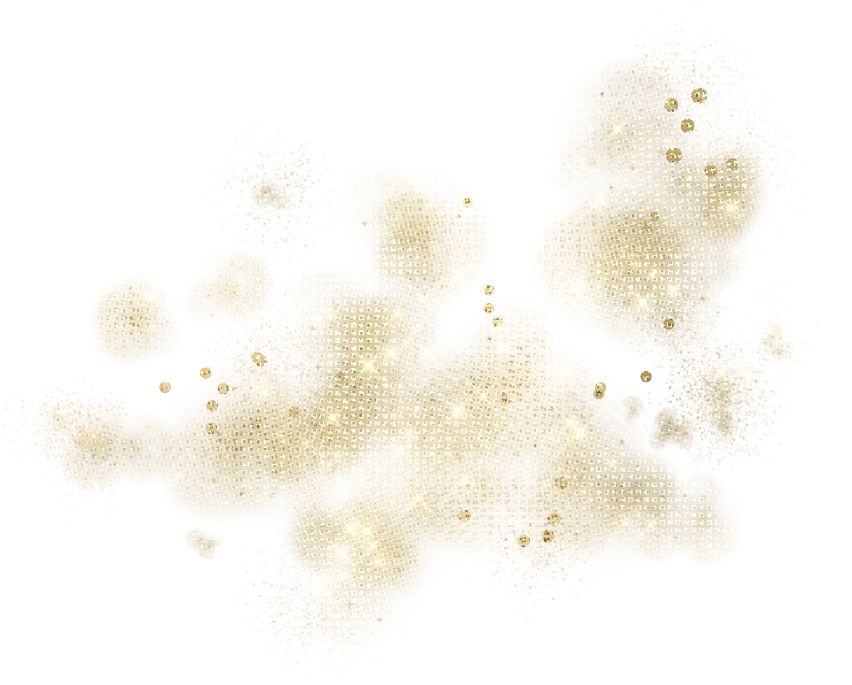 Gold Glitter Sparkle Stars Overlay PNG Clip Art